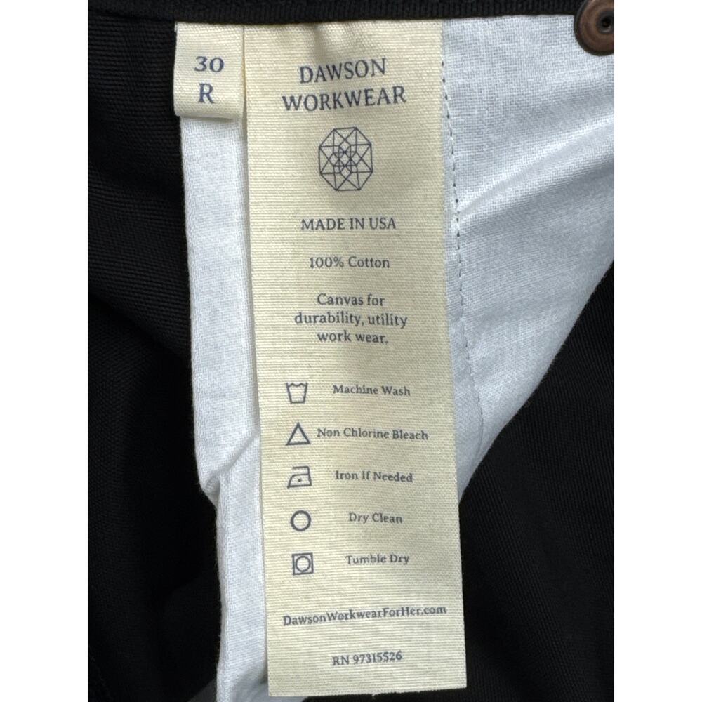 NWT Dawson Workwear Women's Xena Black Carpenter Work Pants - Size 30R (30x30) - Picture 6 of 6